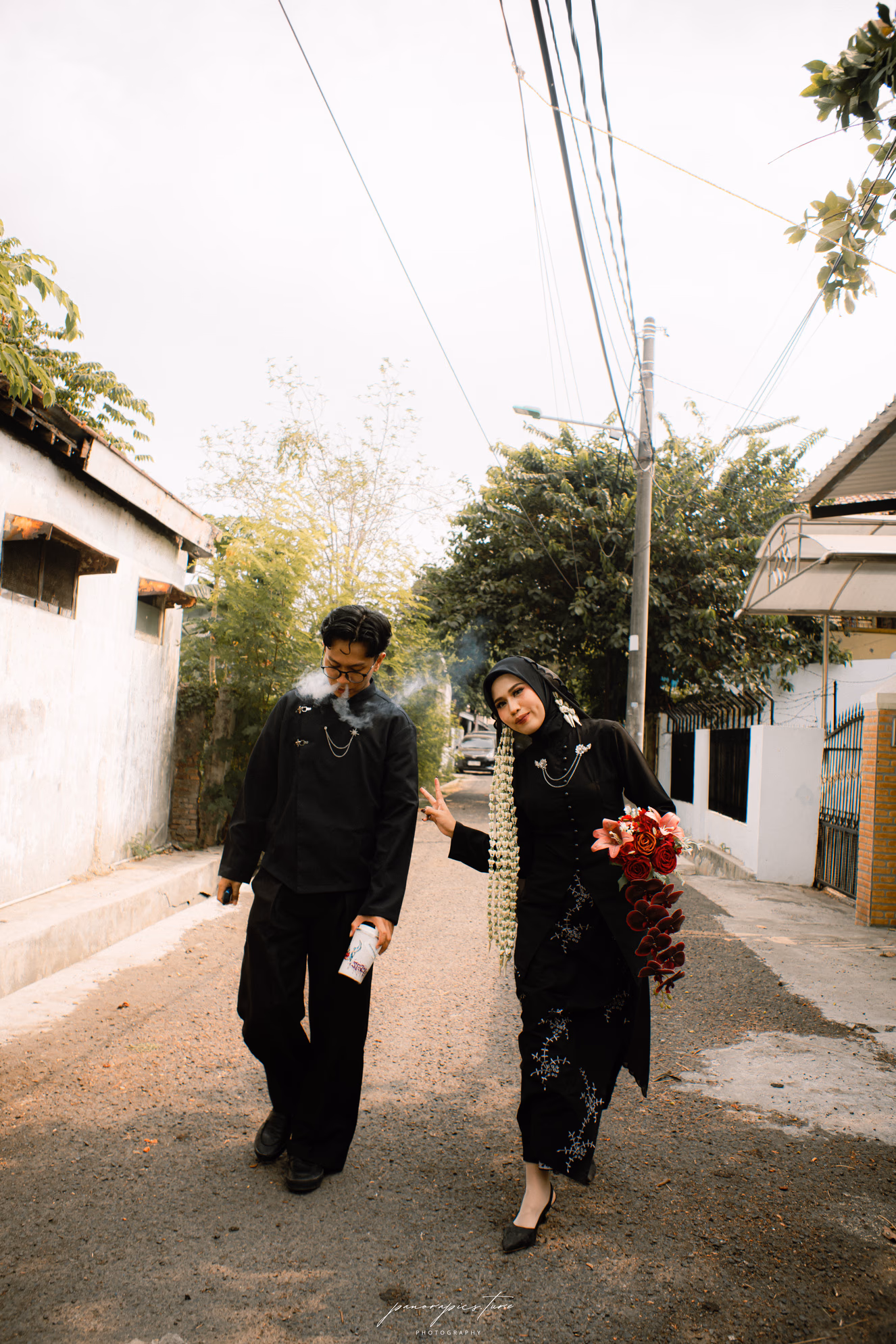 Sesi foto prewedding pasangan